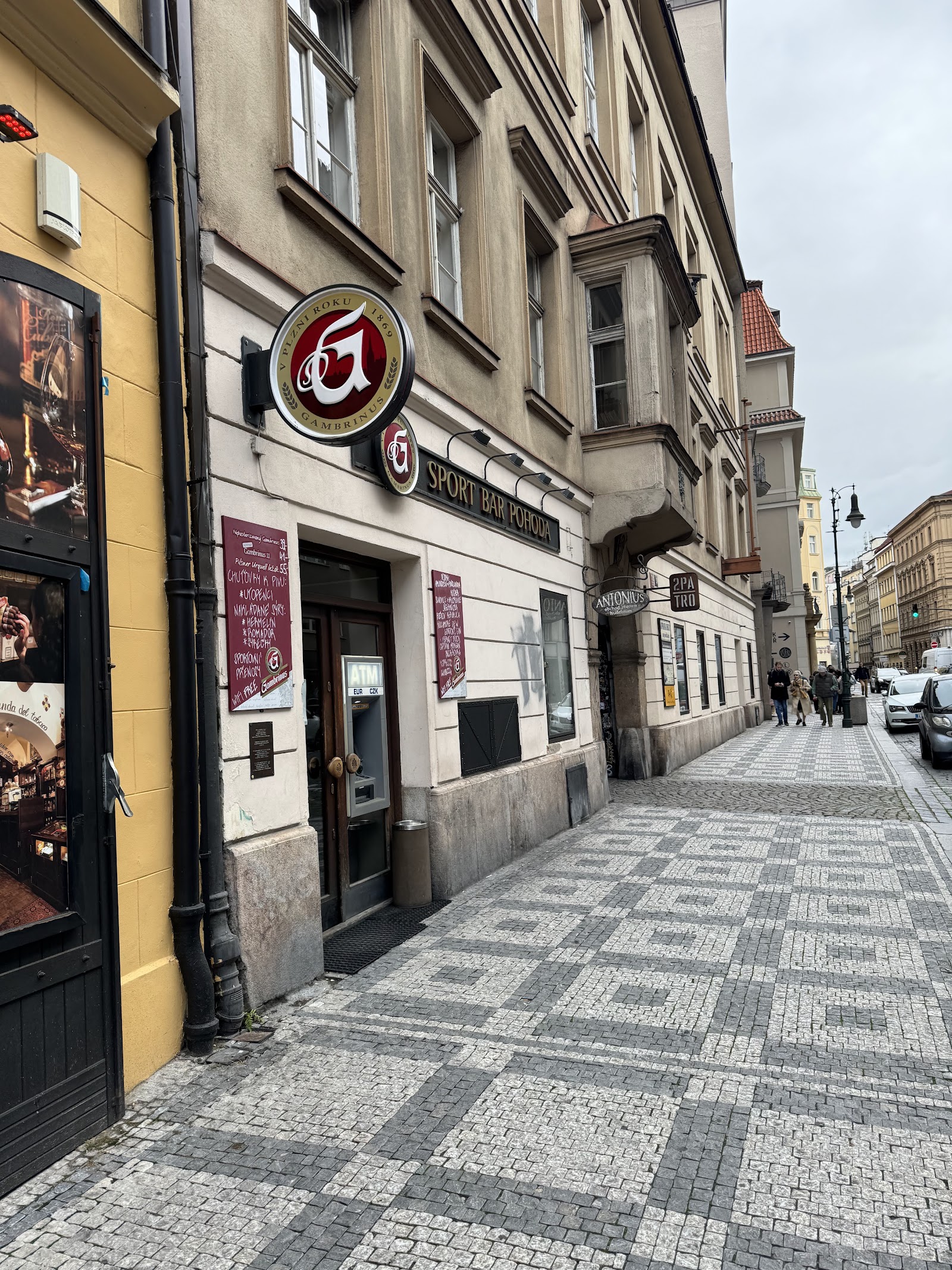 Sport Bar Pohoda sports bar on Dlouha in Prague Old Town