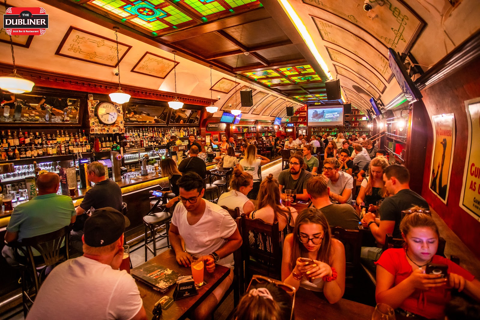 The Dubliner Irish sports bar in Tyn Courtyard near Prague Old Town Square