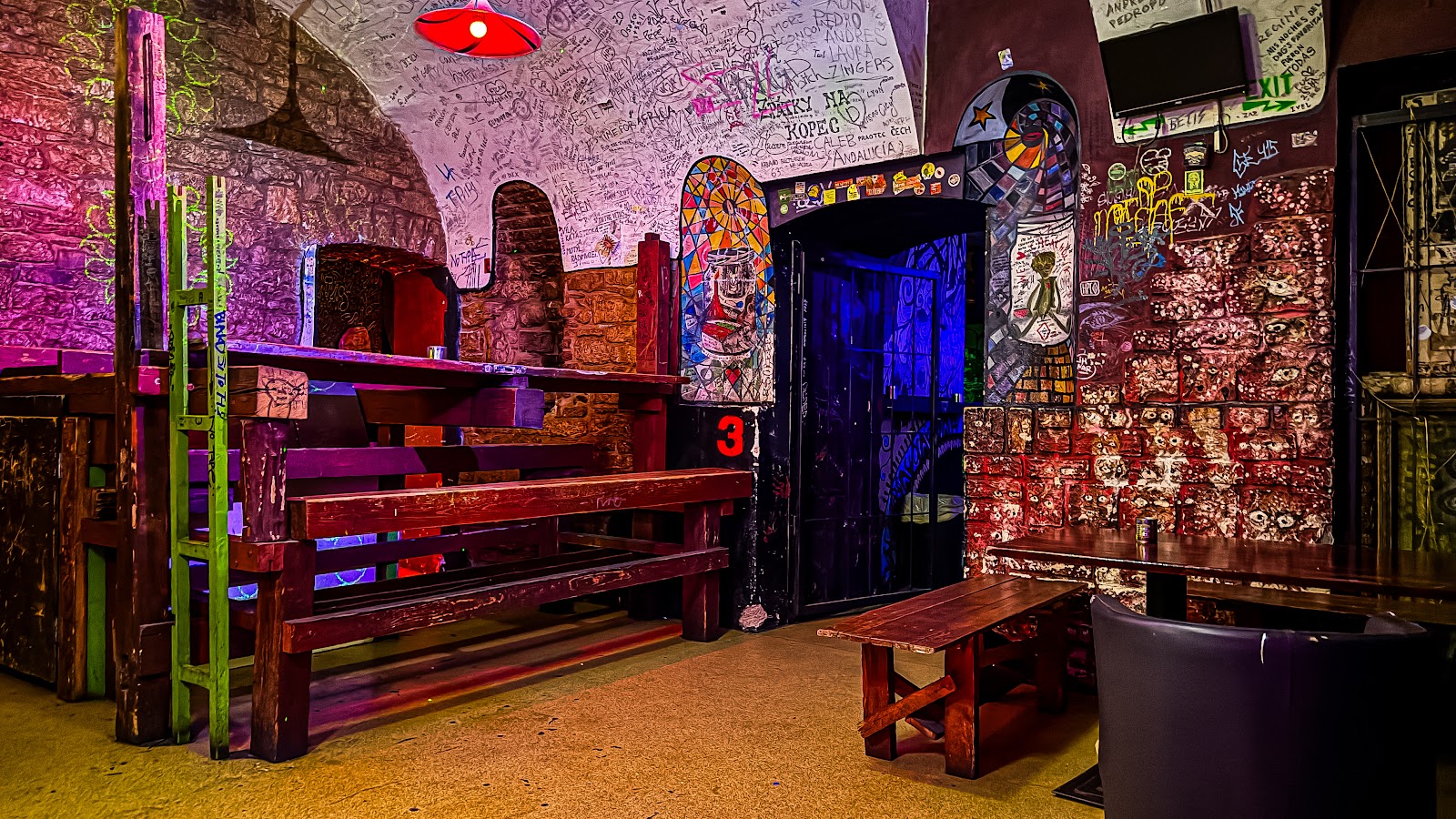 Vzorkovna underground dog bar on Narodni in Prague