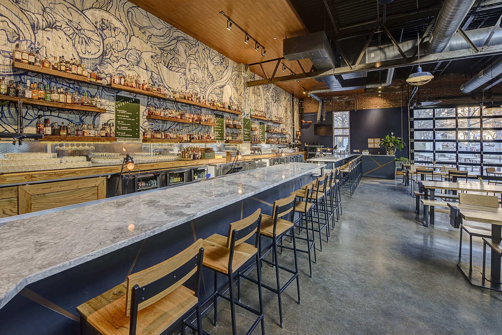 Whiskey Kitchen Raleigh-Durham bar interior