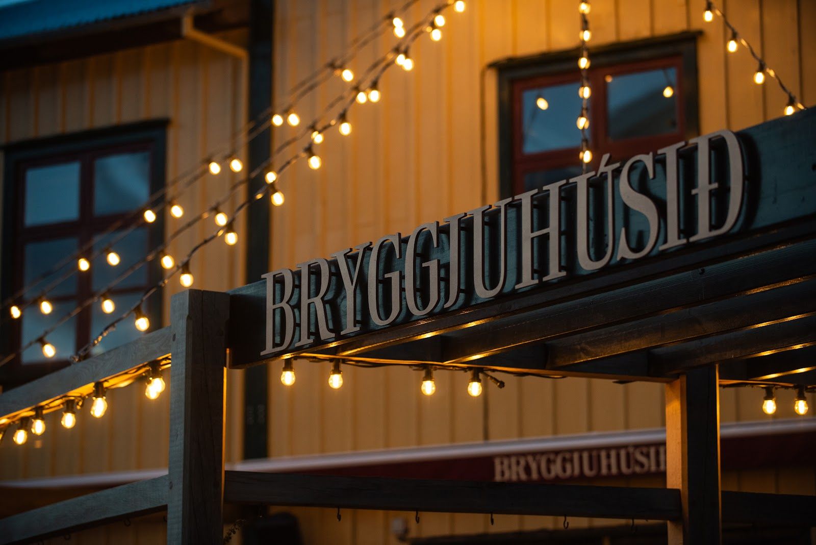 Bryggjan Brewery Reykjavik bar interior