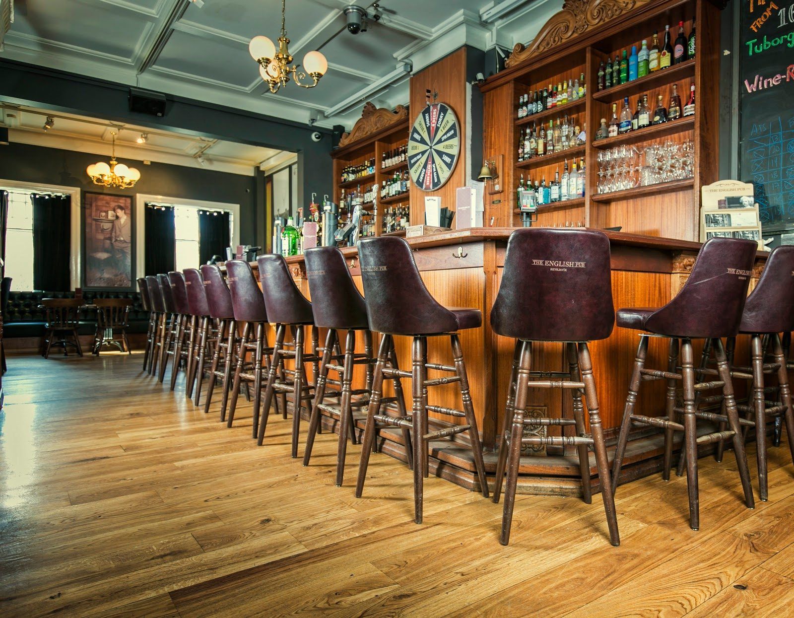 The English Pub Reykjavik bar interior