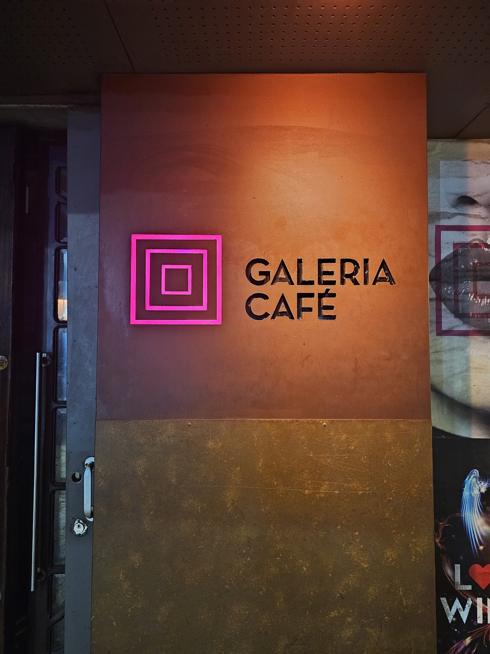 Two-floor bar and club dance floor with neon and a DJ in Ipanema, Rio de Janeiro