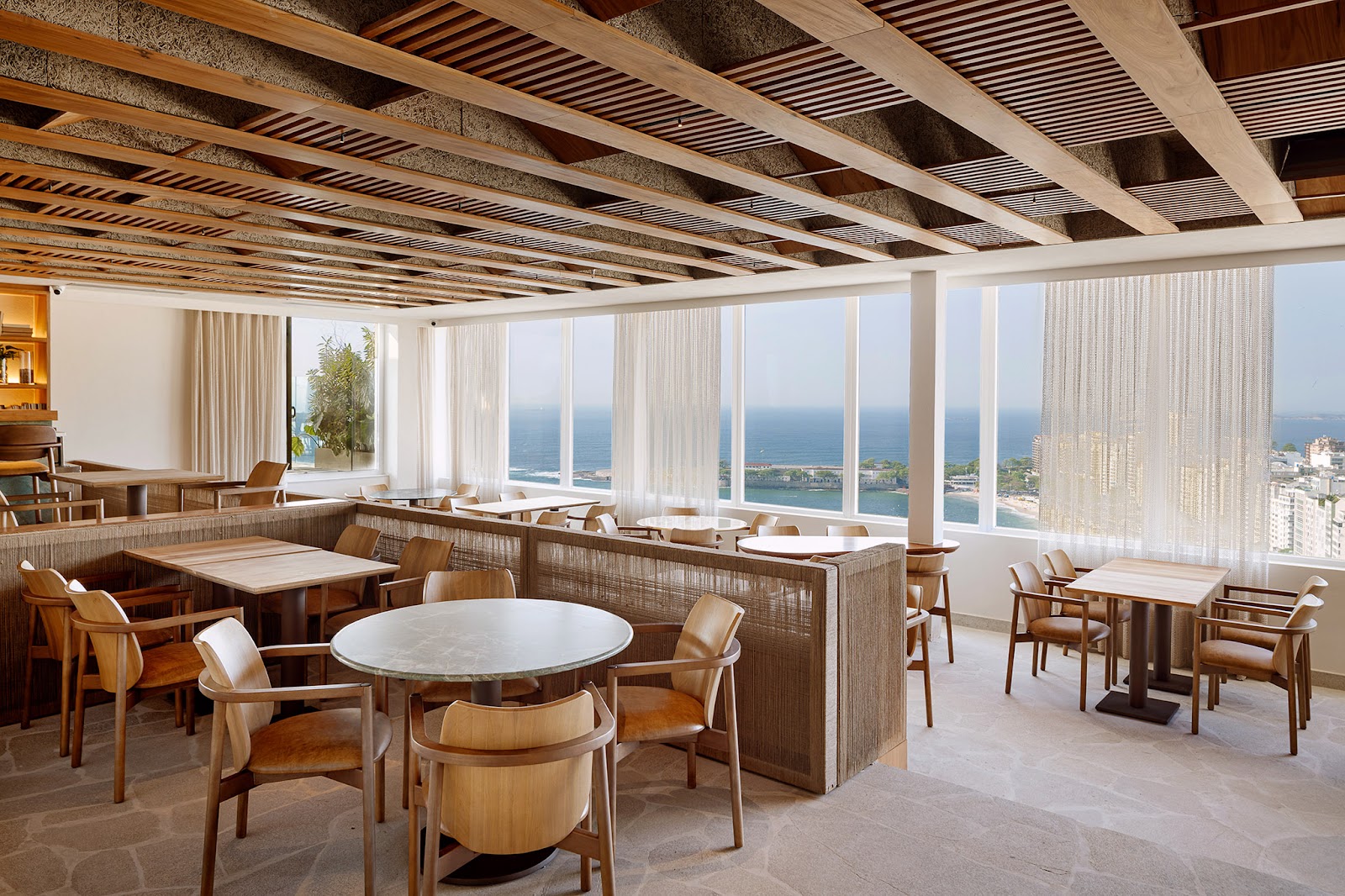 Skylab rooftop view over Copacabana beach from Rio Othon Palace