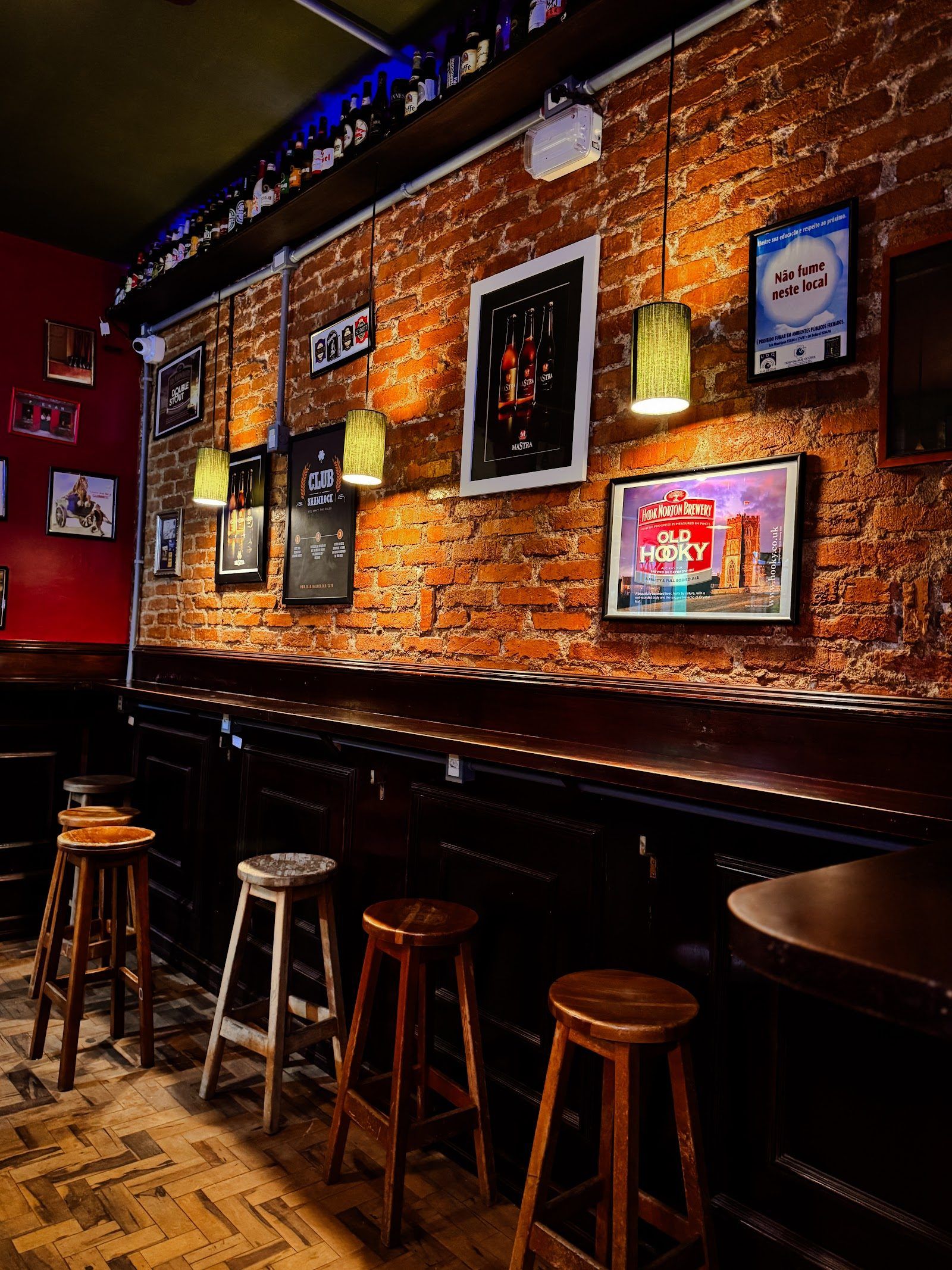 The Shamrock Irish Pub Rio de Janeiro bar interior