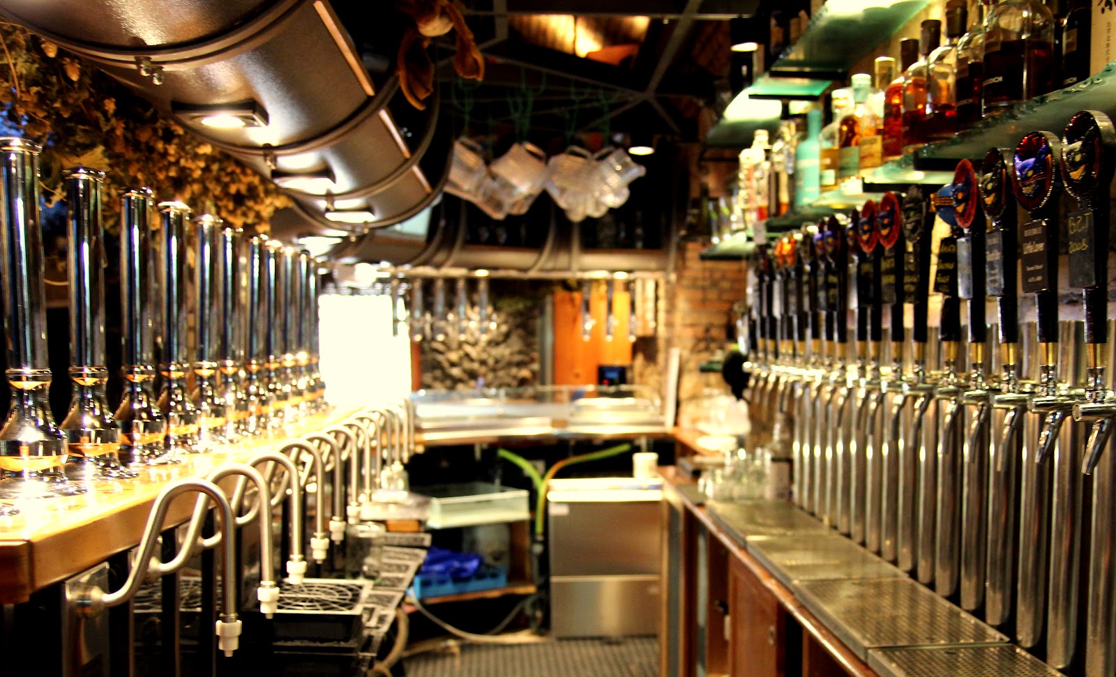Brasserie 4:20 craft beer bar in a railway arch on Via Portuense, Rome
