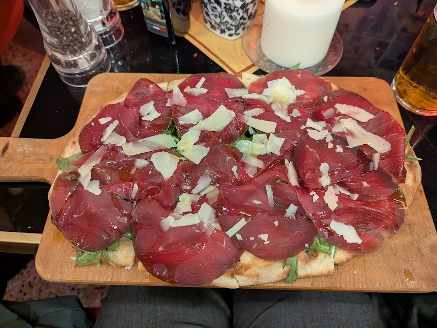 Wine and small plates at a Rome bar