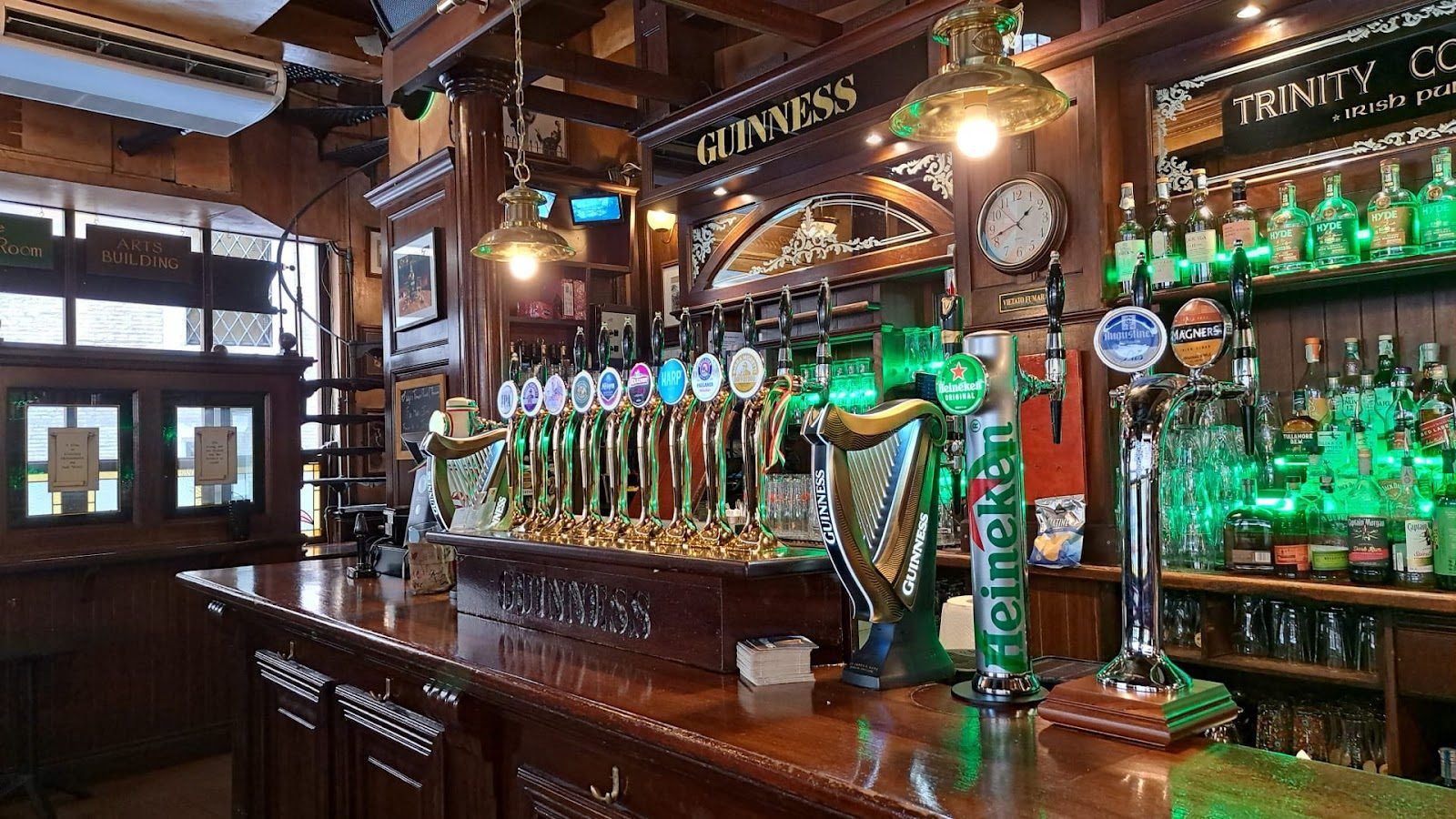 Trinity College Pub Rome bar interior