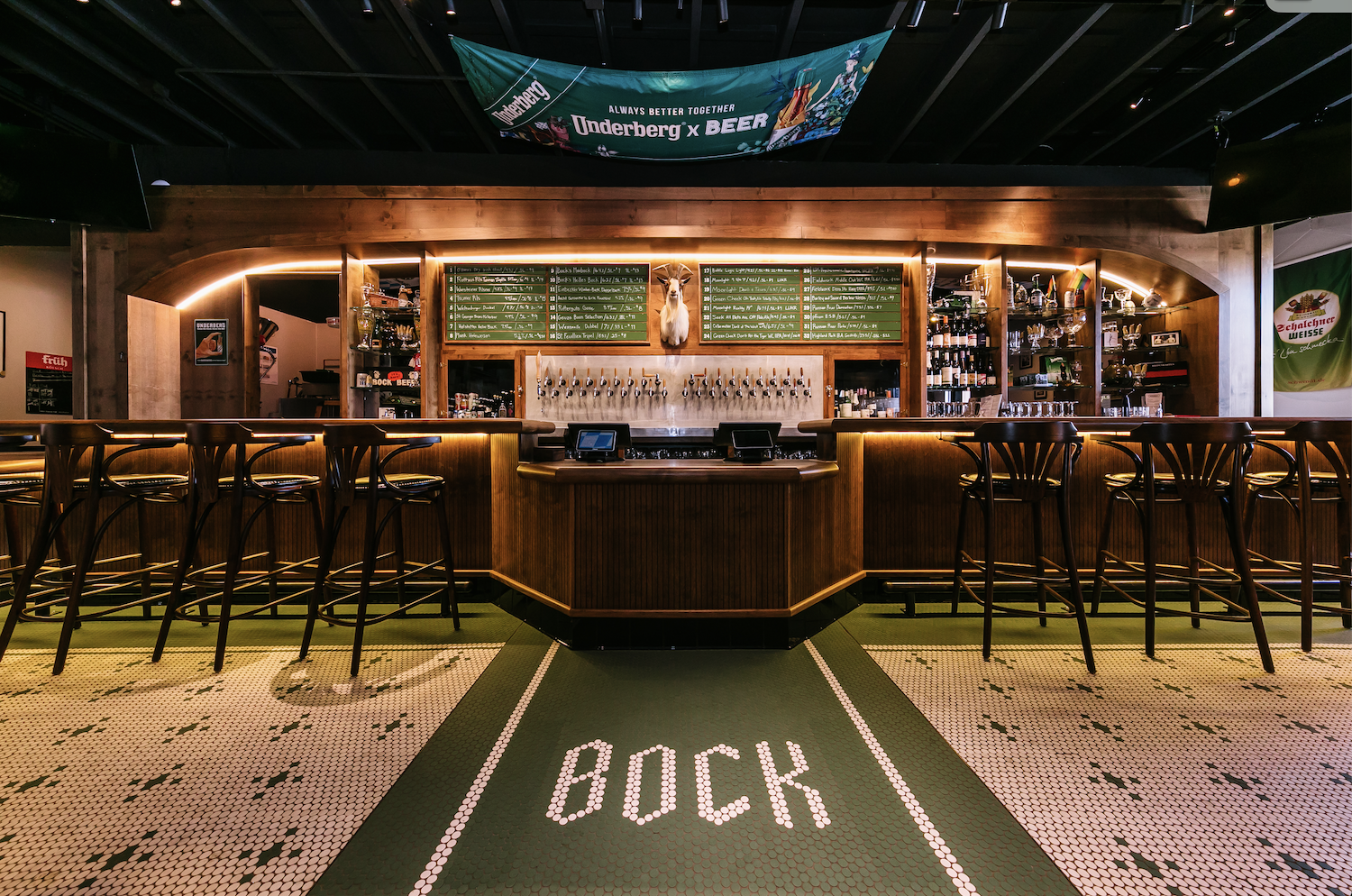 Bock German beer hall taps, South Park San Diego
