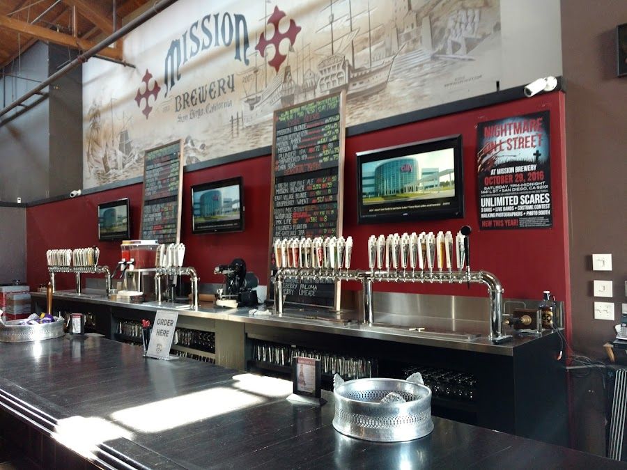 Mission Brewery cocktail at the bar