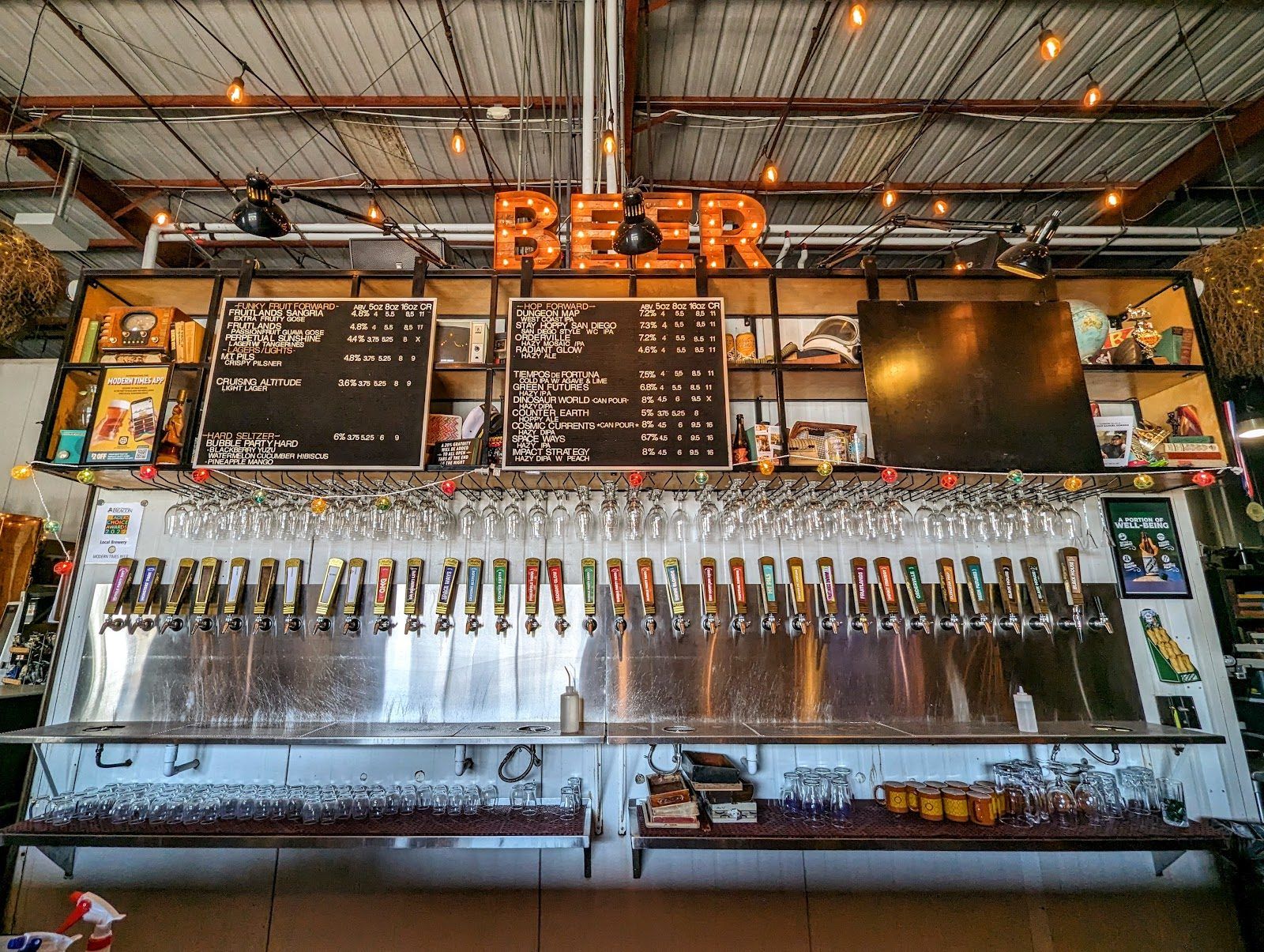 Modern Times Beer San Diego bar interior