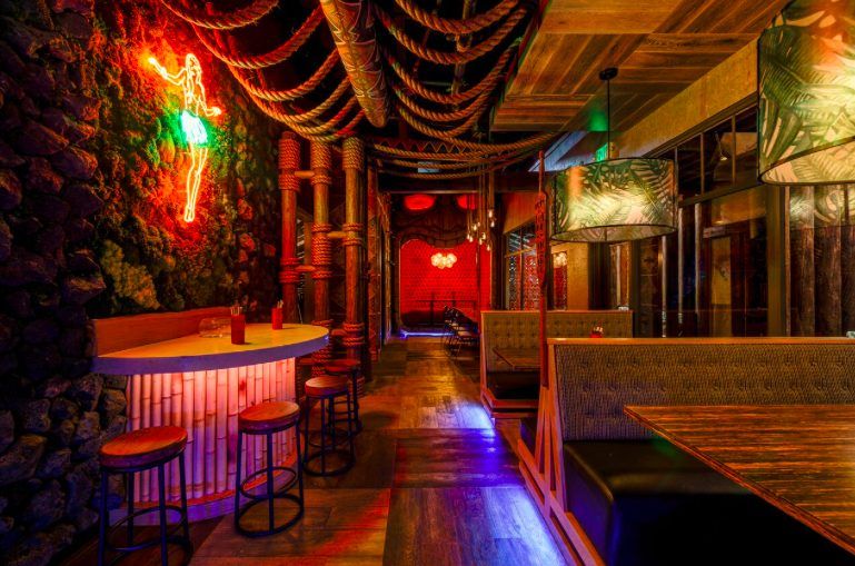 The Grass Skirt San Diego bar interior