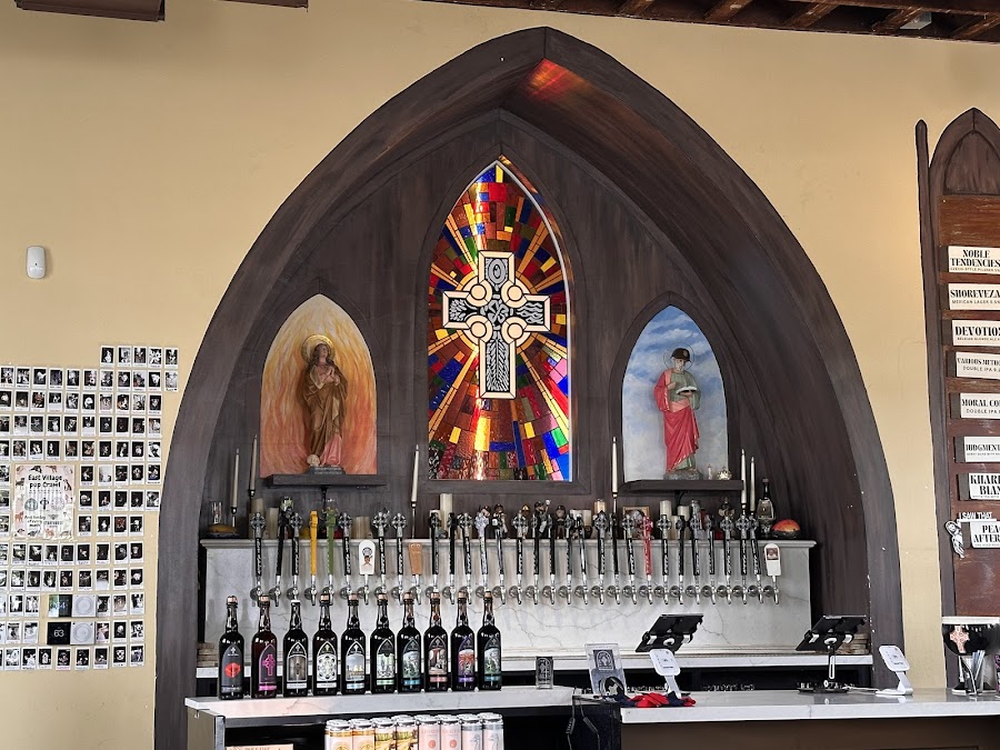 The Lost Abbey bar detail, San Diego