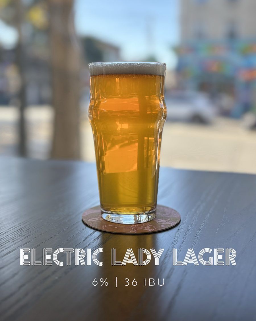 Magnolia Brewing cocktail at the bar