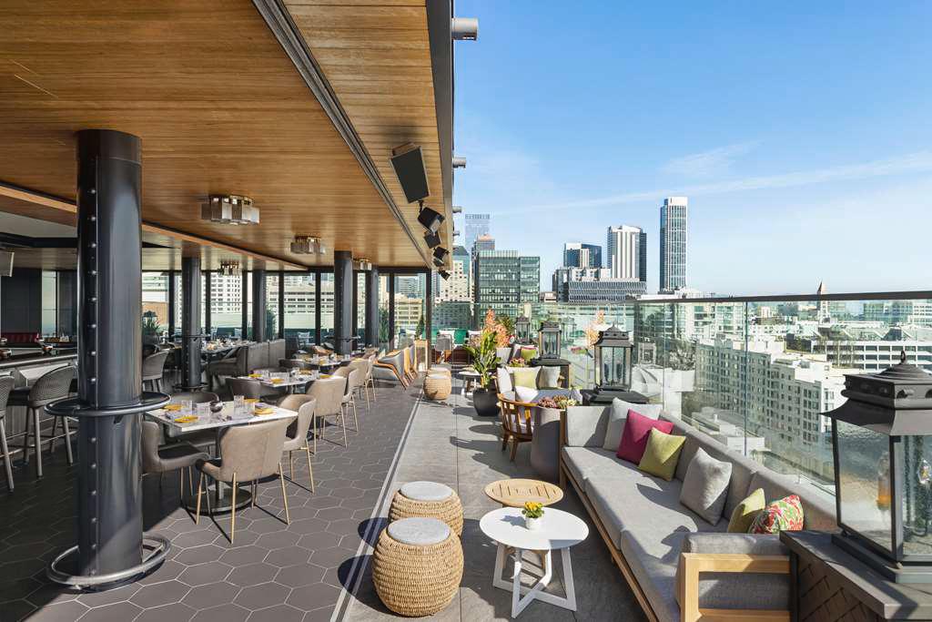 Sunset Lounge at Virgin Hotel San Francisco bar interior