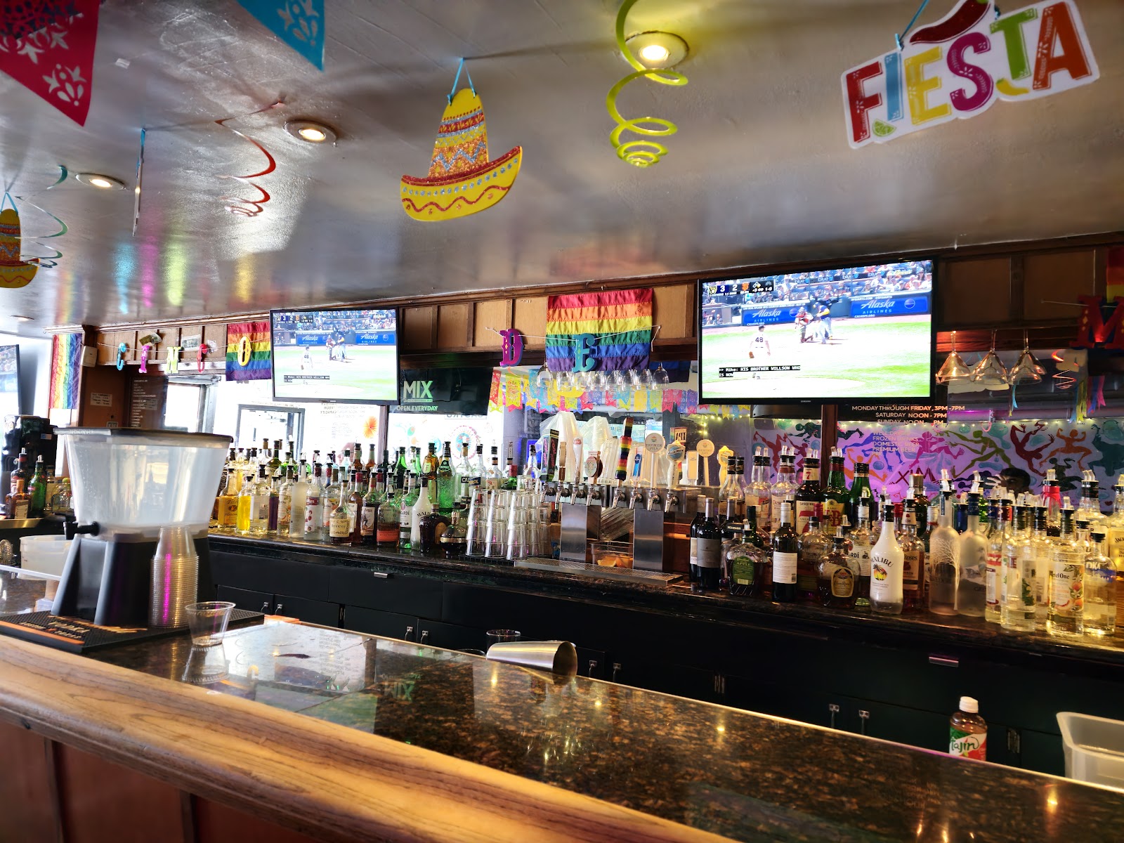 The Mix bar and back patio in the Castro, San Francisco