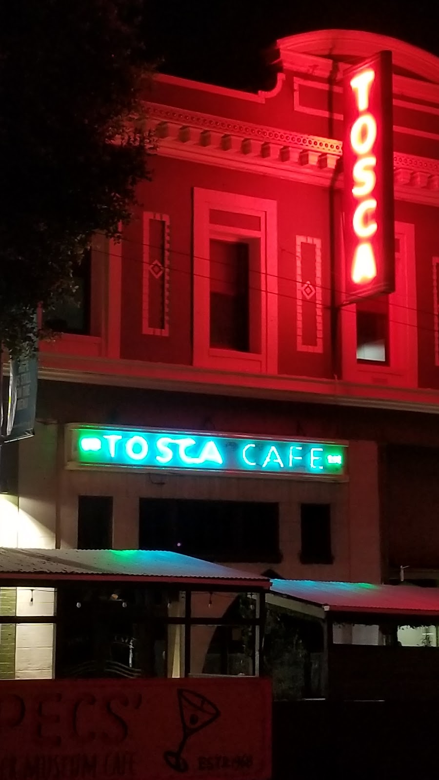Tosca Cafe dining room