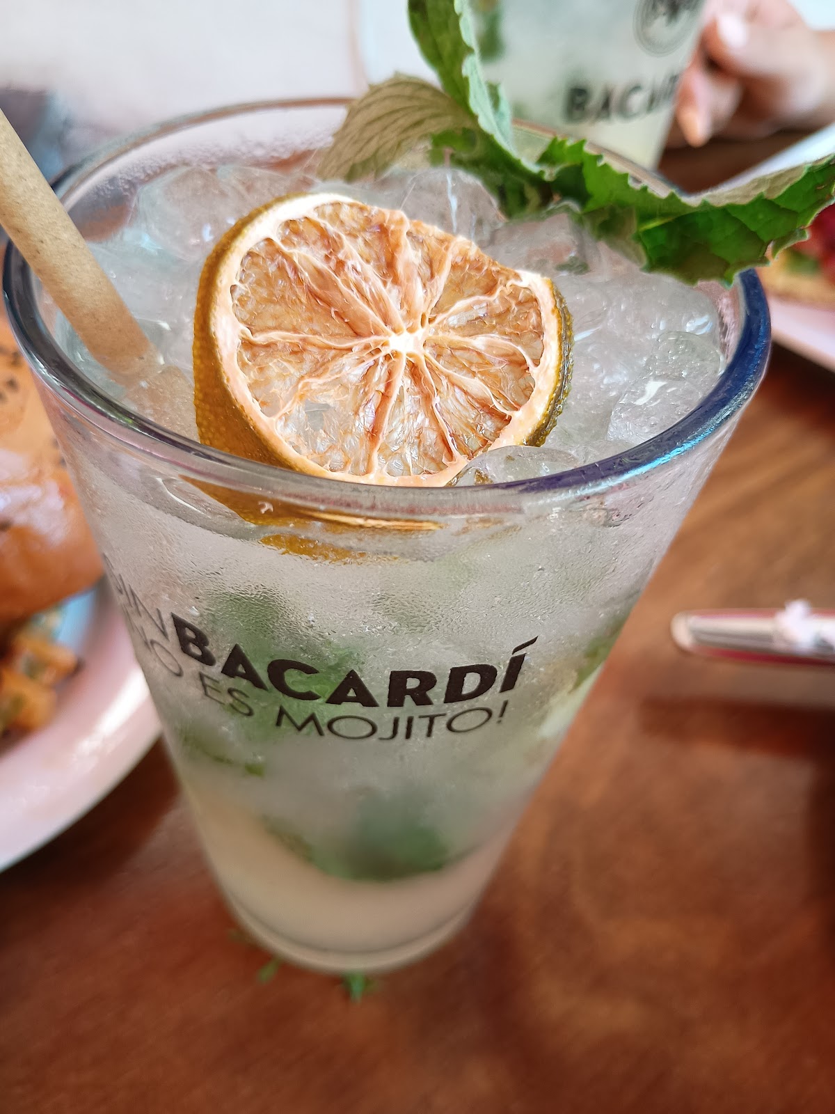 California Cantina style: drink served at the bar