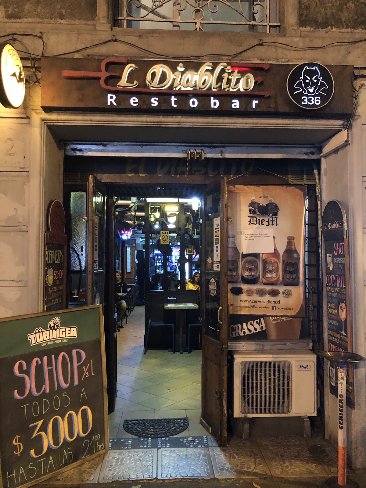 El Diablito, Santiago