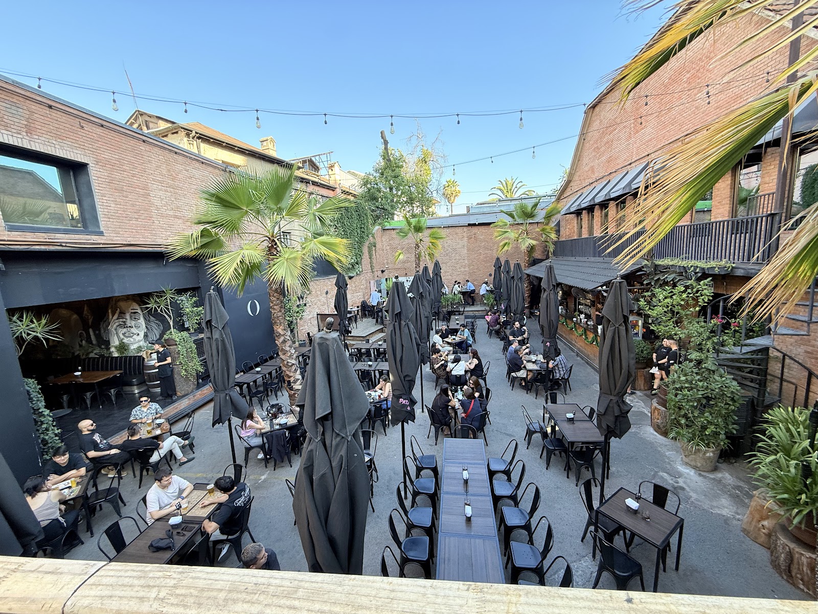 Oculto Beergarden style: craft beer taps