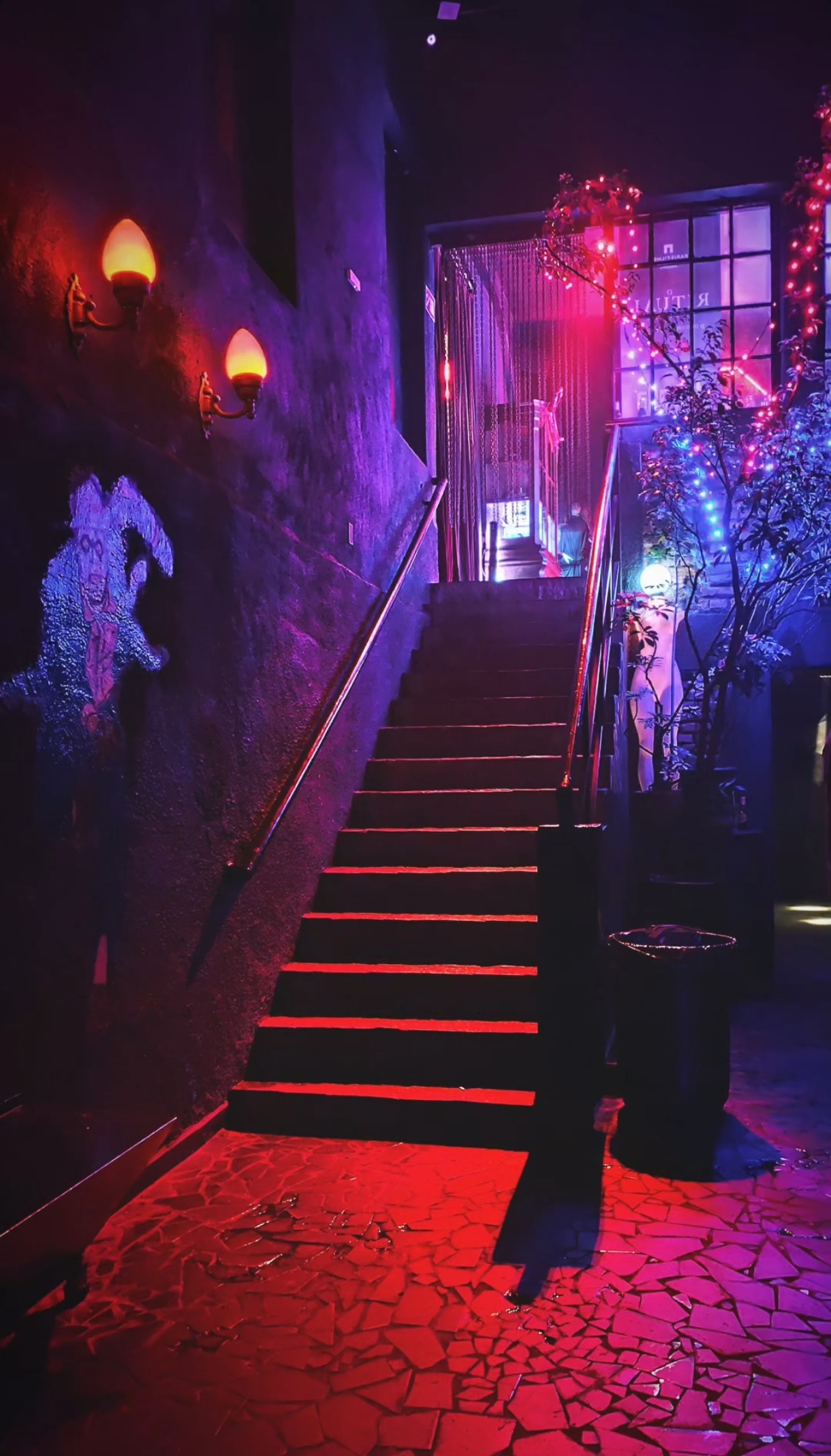Stage and bar at Madame rock club in Bela Vista, São Paulo