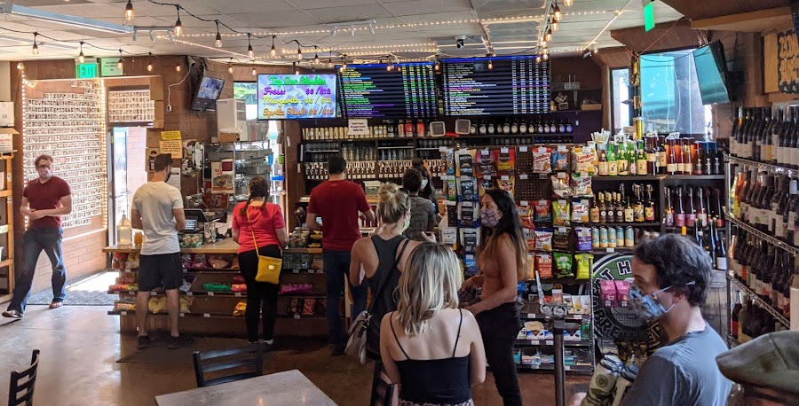 Chuck's Hop Shop tap wall