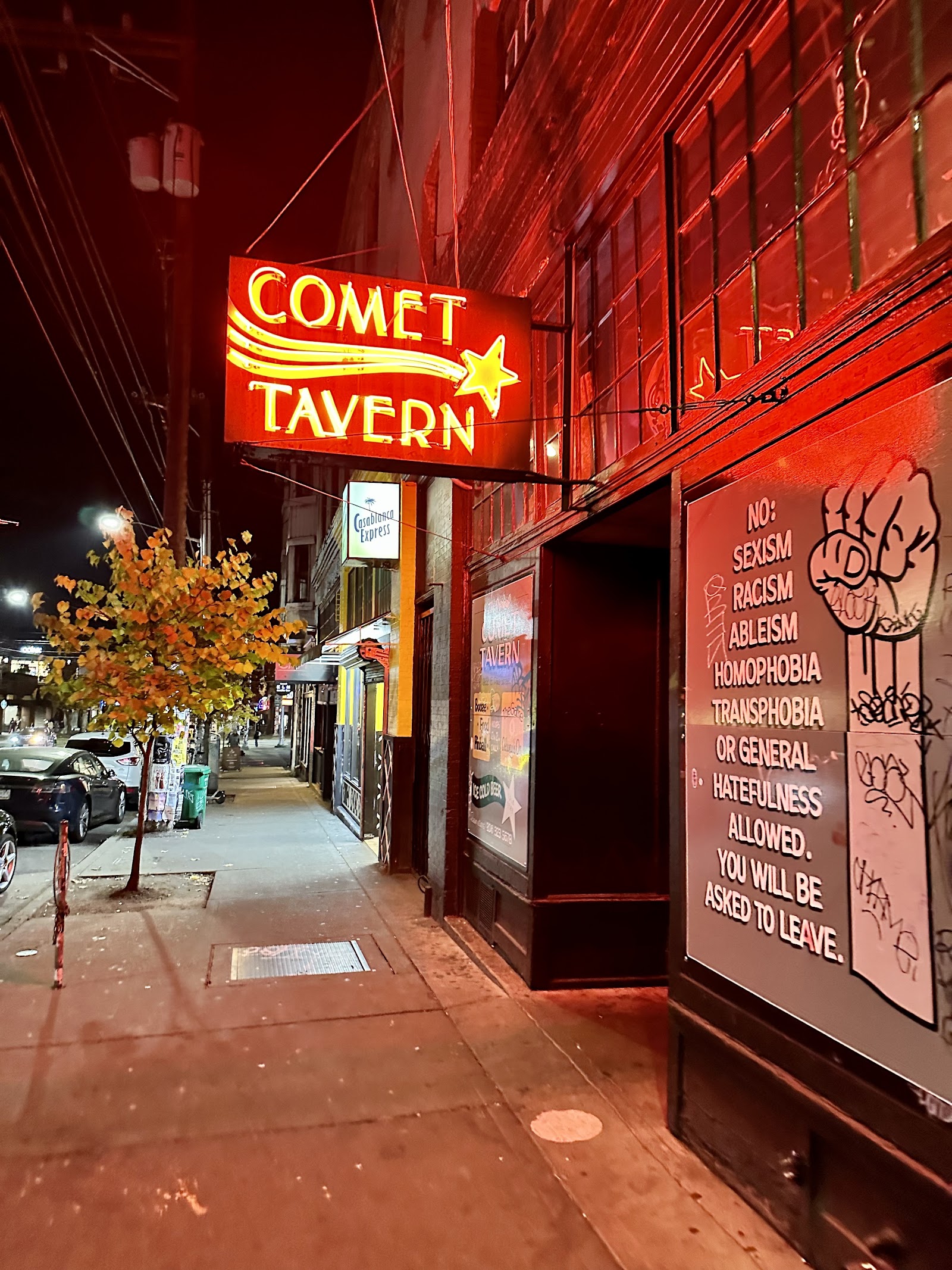 Comet Tavern dive bar interior on Capitol Hill, Seattle