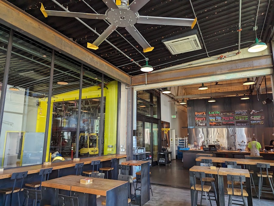 Georgetown Brewing taproom on Denver Avenue South in Georgetown, Seattle interior