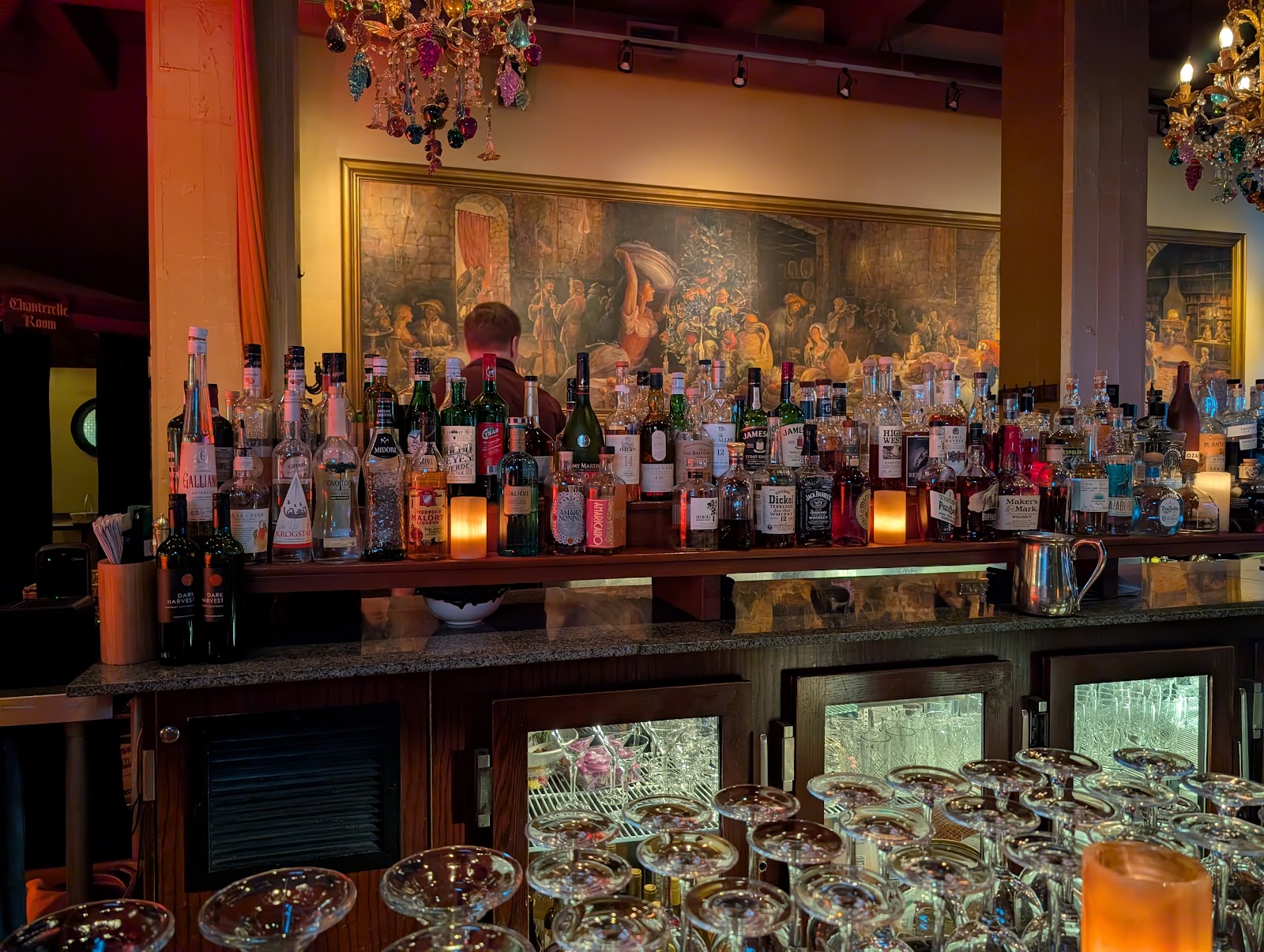 Bar detail at Palace Kitchen
