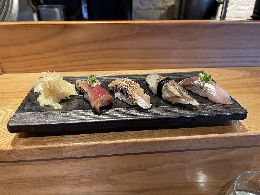 Sushi Kashiba sushi counter and sake bar near Pike Place Market, Seattle bar