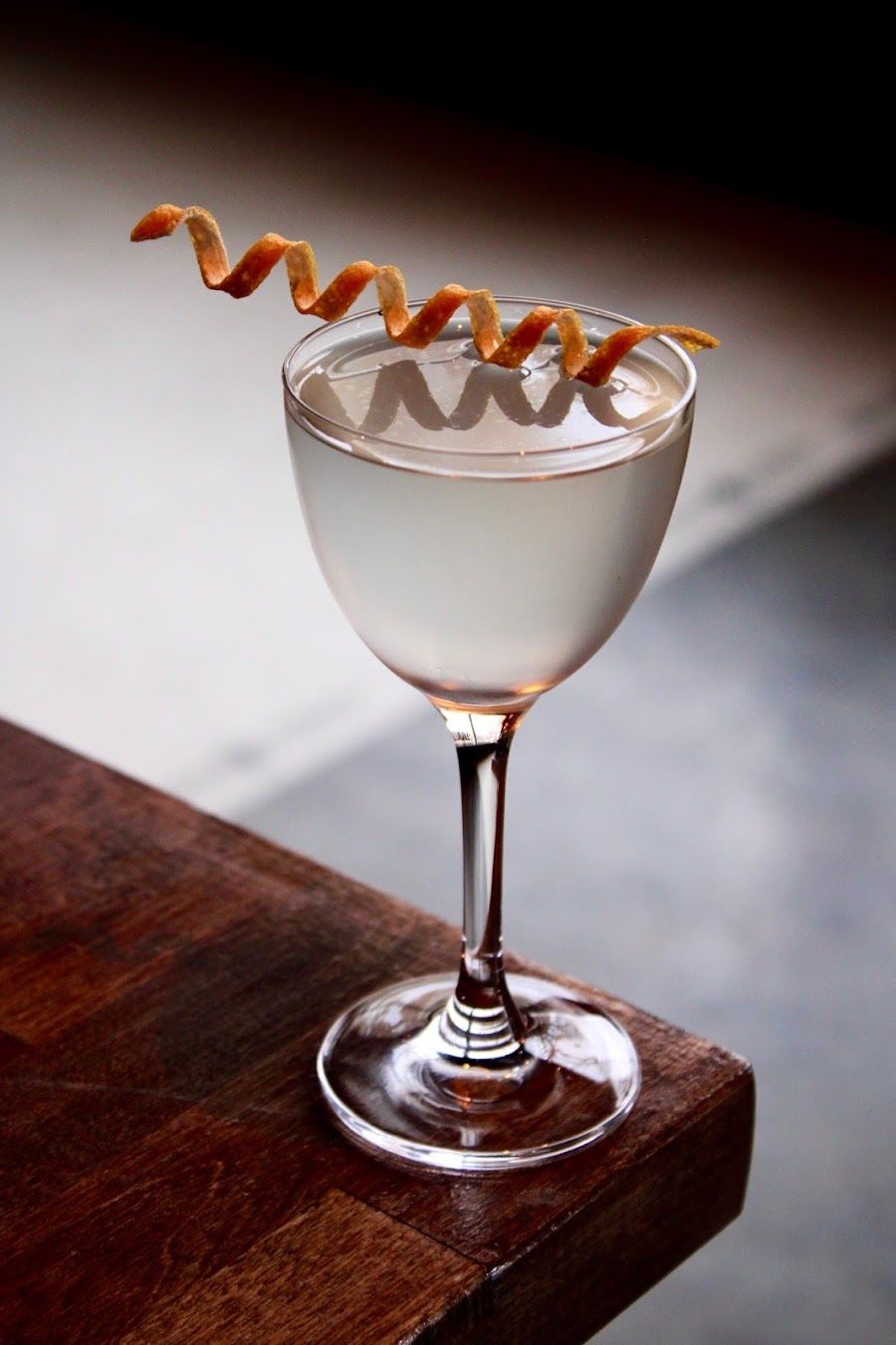 The Noble Fir cocktail at the bar