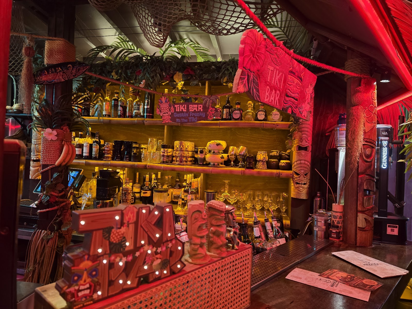 Mahalo Itaewon bar shelf
