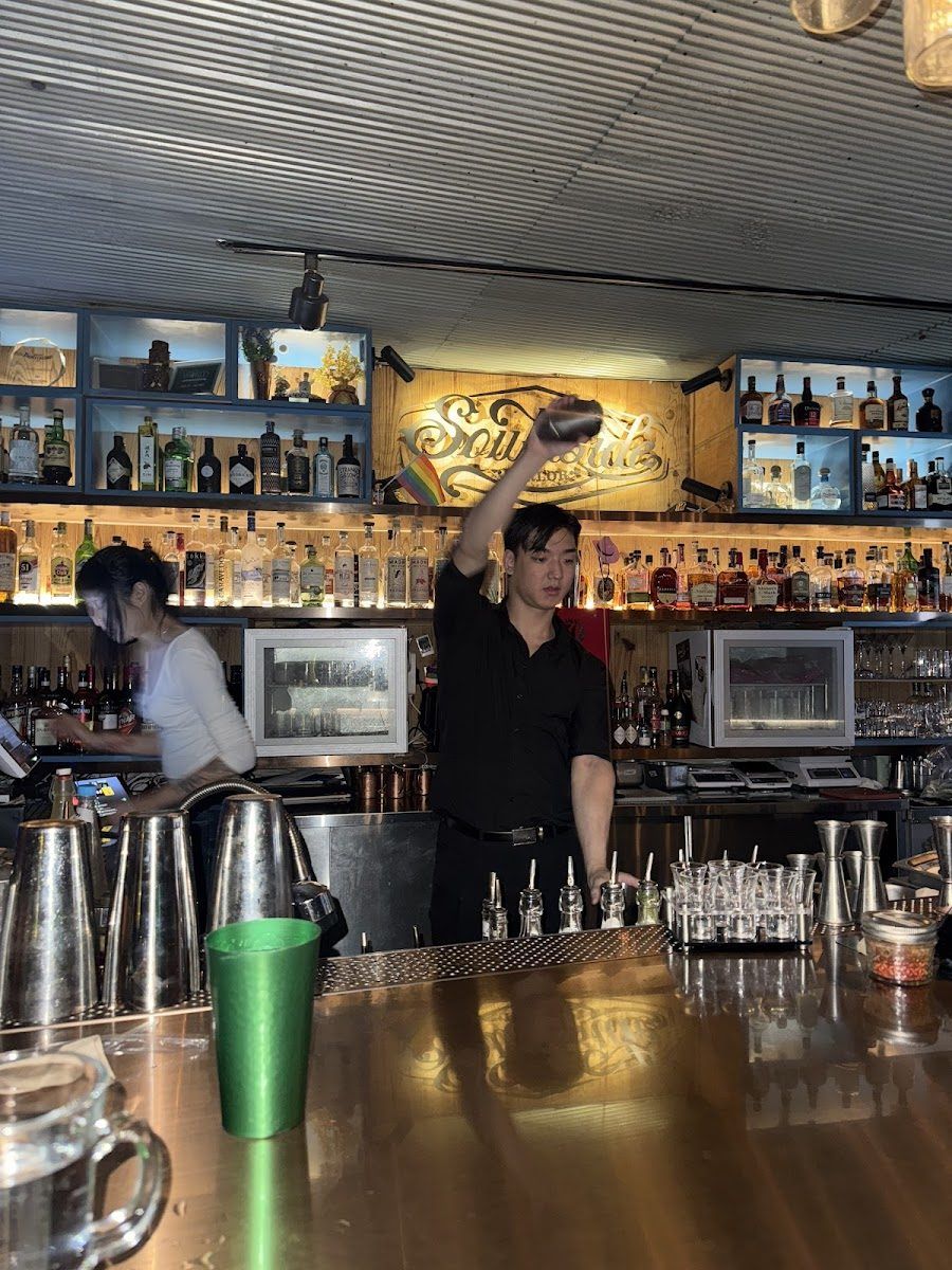 Southside Parlor cocktail at the bar