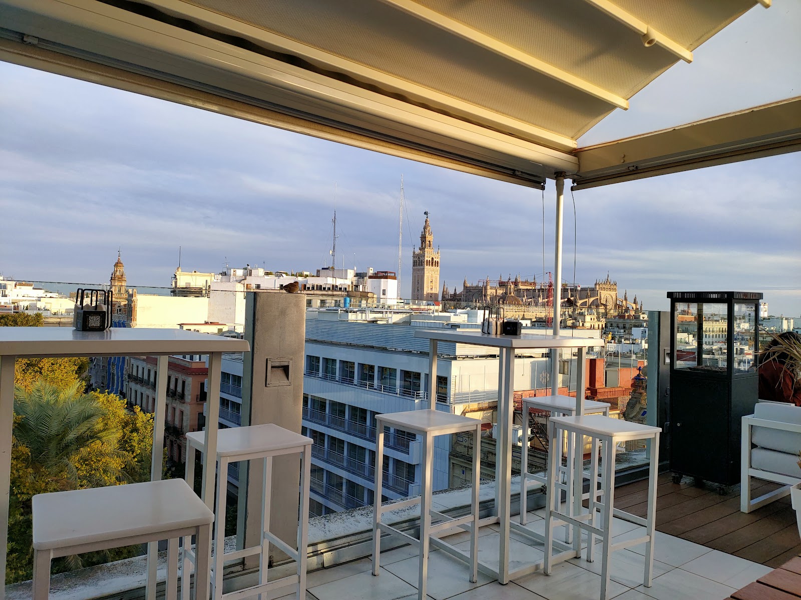 La Terraza night skyline view