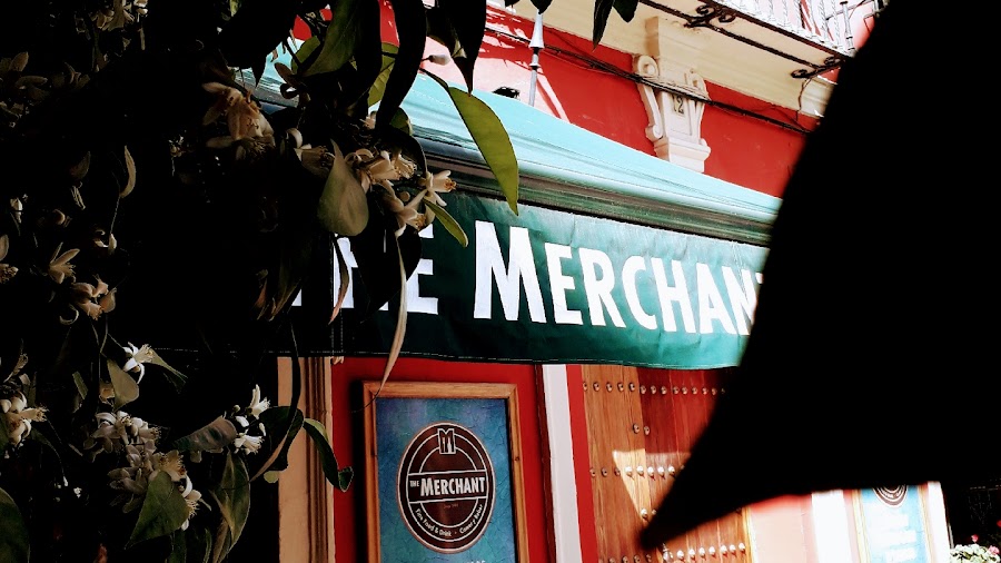 The Merchant style: bar counter at night