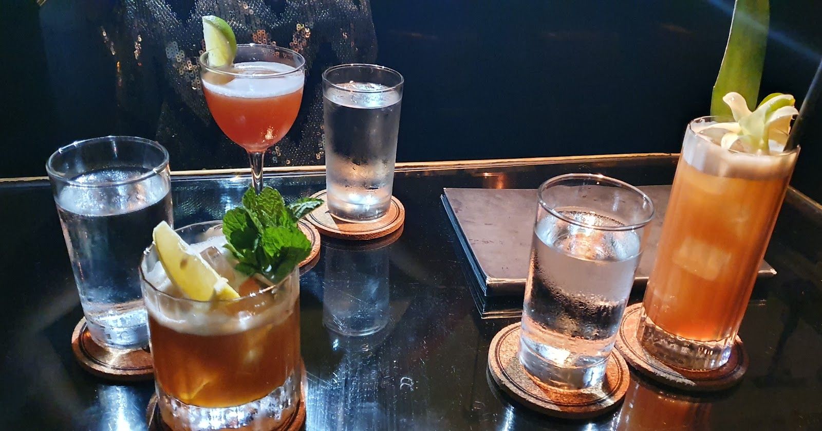 Trouble Brewing cocktail at the bar
