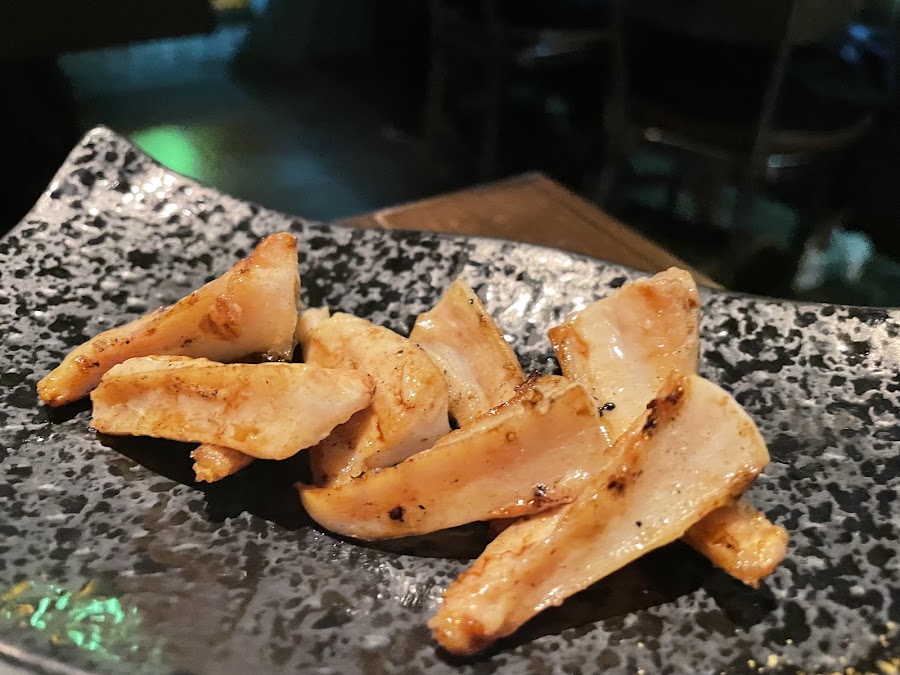 Yakitori skewers over charcoal at Bincho Singapore
