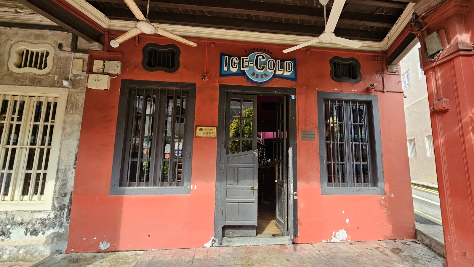 Ice-Cold Beer shophouse bar on Emerald Hill Road, Singapore