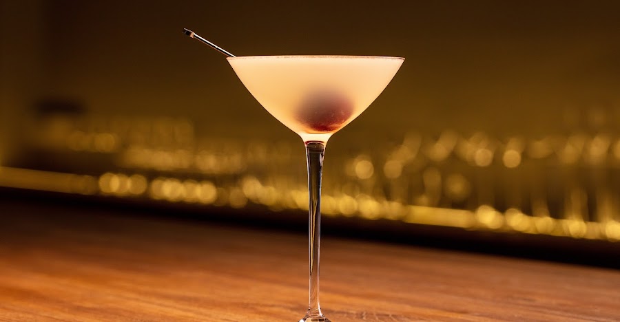 Last Word cocktail bar counter detail, Singapore