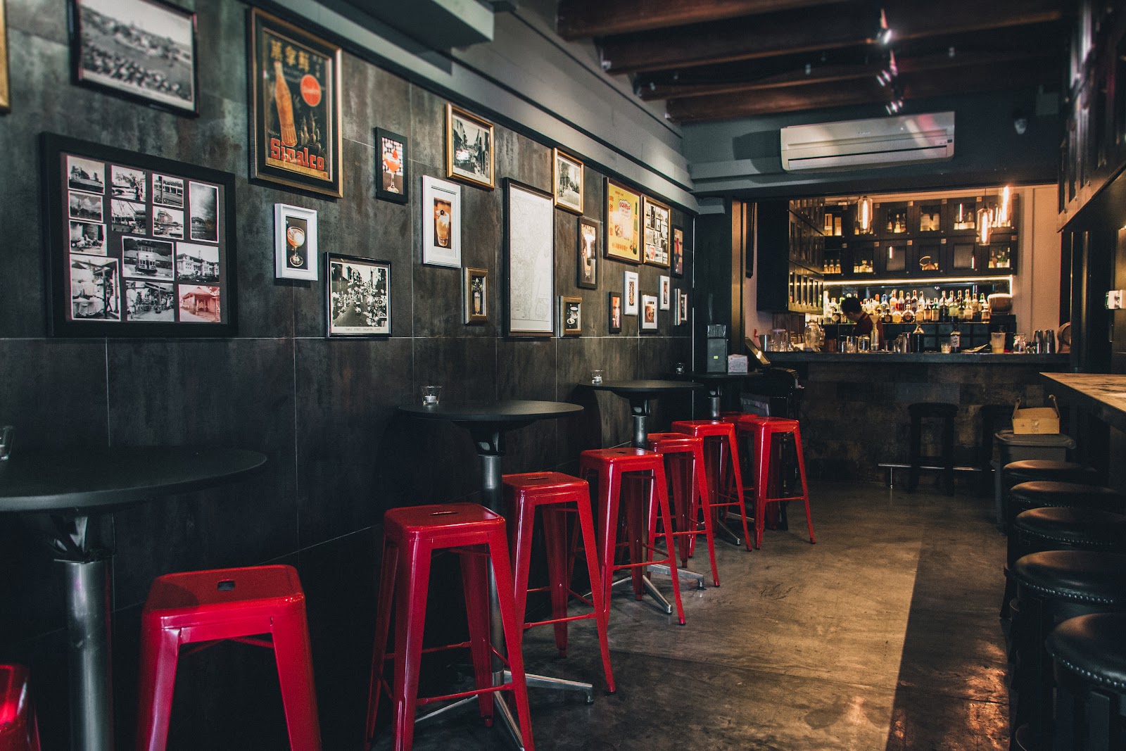 Nutmeg and Clove cocktail bar interior on Purvis Street, Singapore