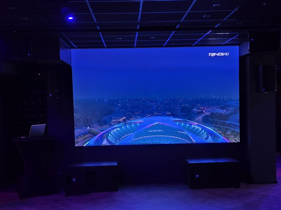 The Academy dark lounge interior