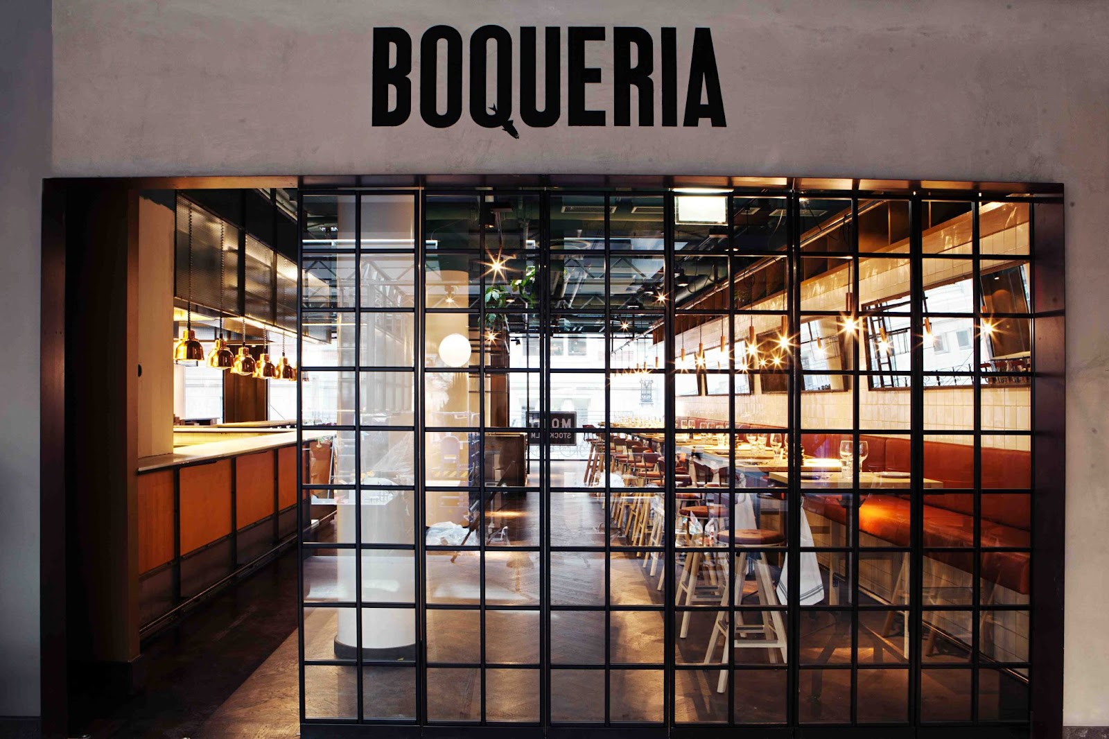 Boqueria central tapas bar in Mood Galleria, Stockholm
