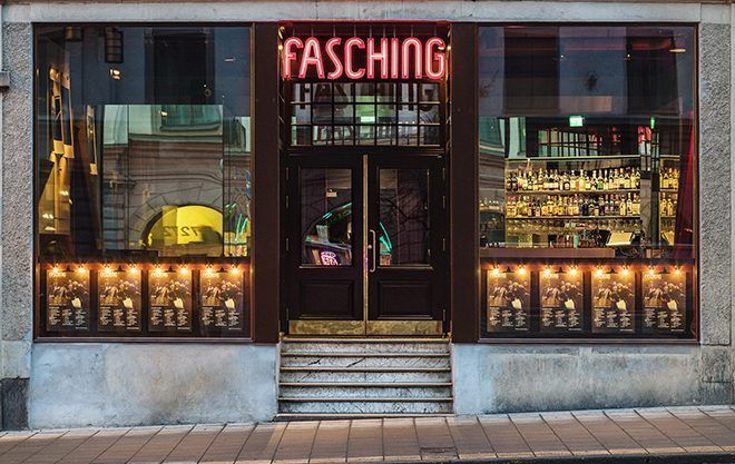 Fasching Jazzklubb Stockholm bar interior