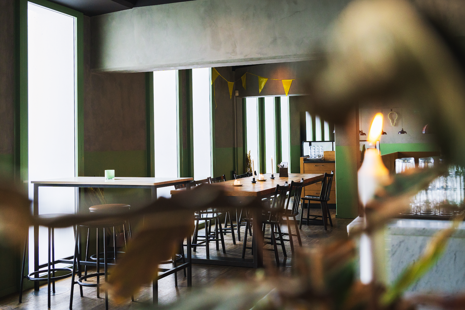 Nya Carnegiebryggeriet brewery taproom in a former Luma factory, Stockholm