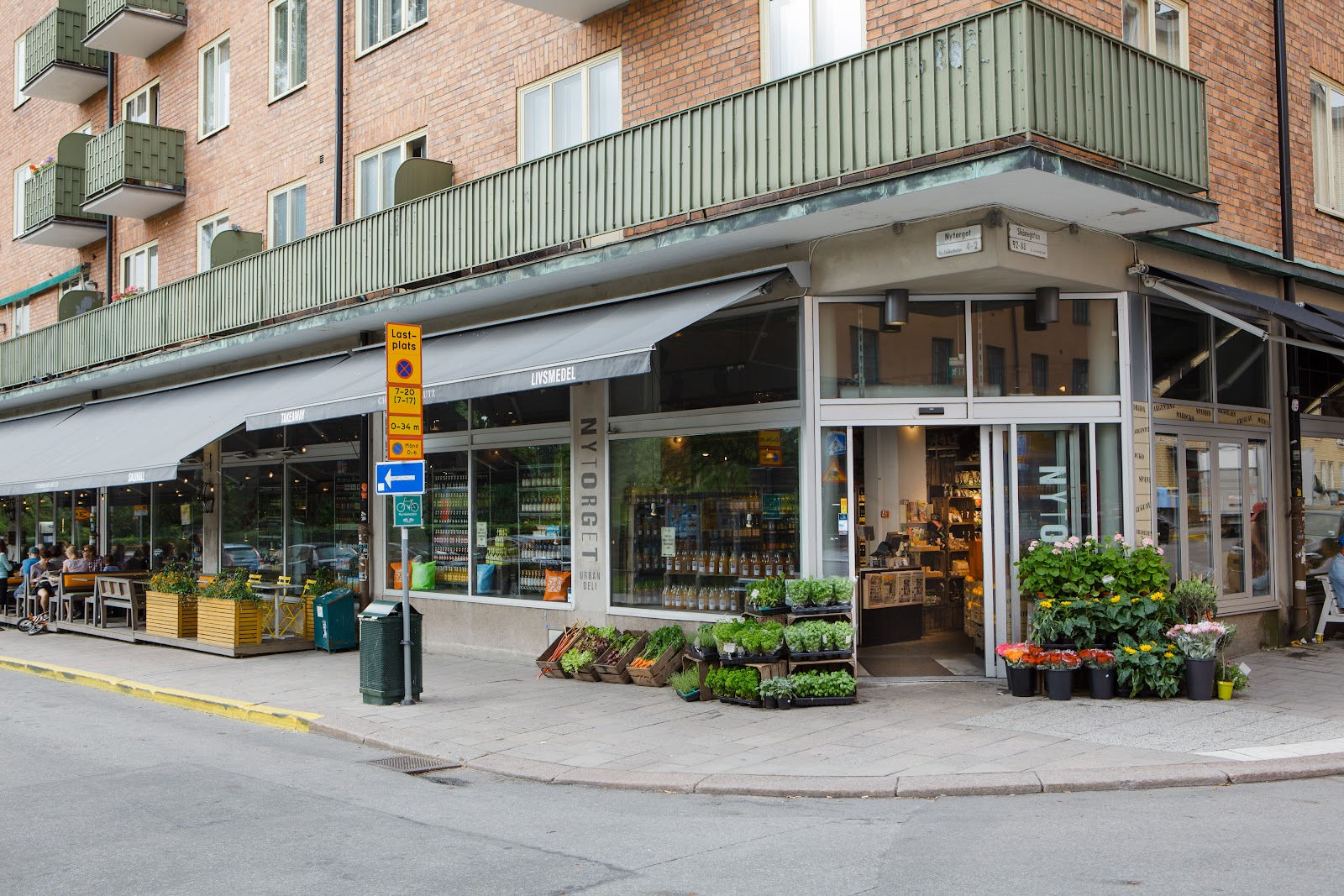 The bar and deli counter at Nytorget Urban Deli on Sodermalm Stockholm