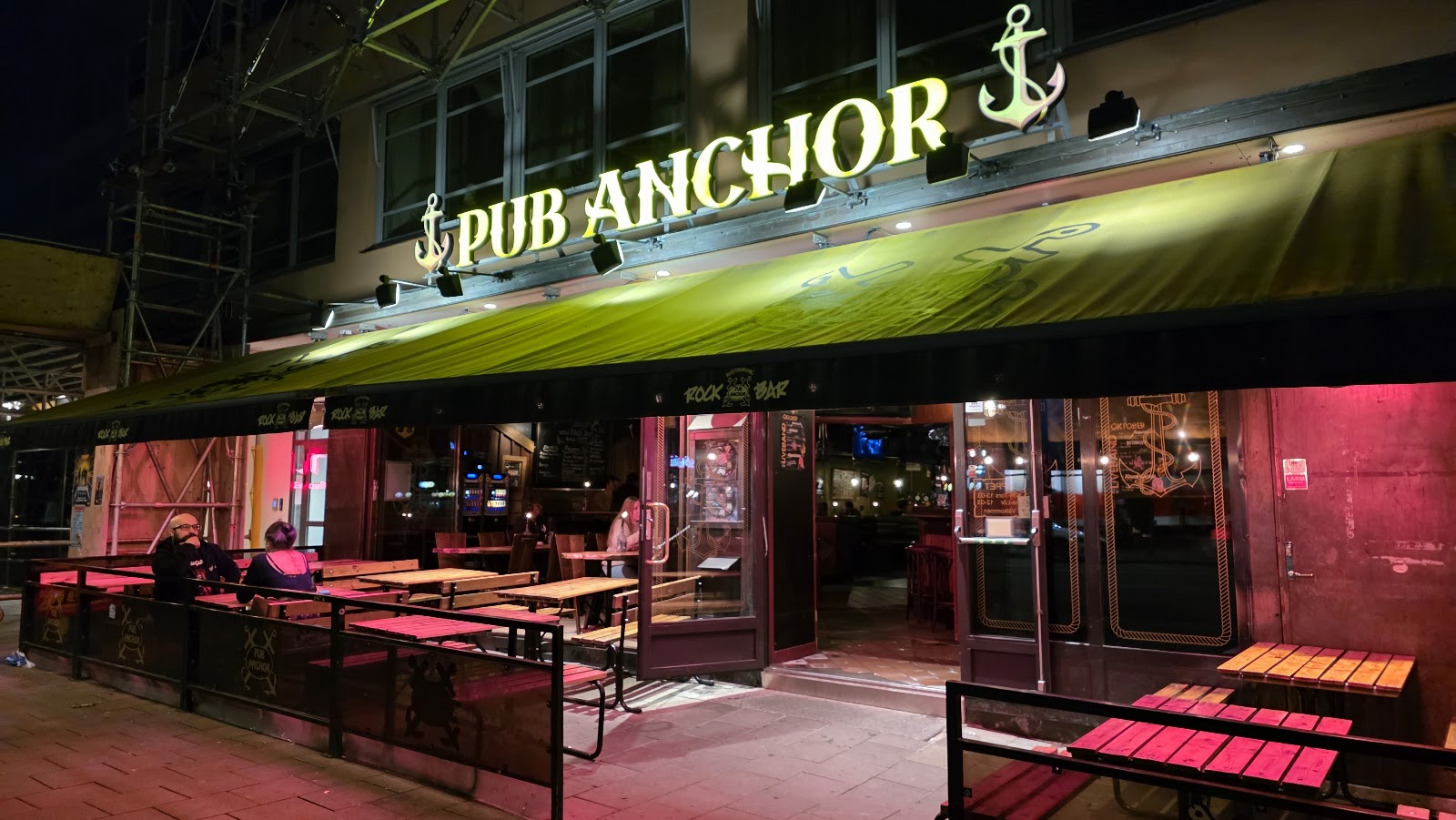 Pub Anchor rock pub on Sveavägen in Vasastan, Stockholm