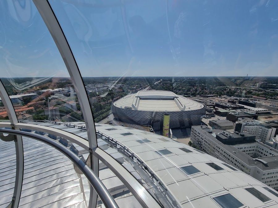 SkyView Stockholm Globen atmosphere