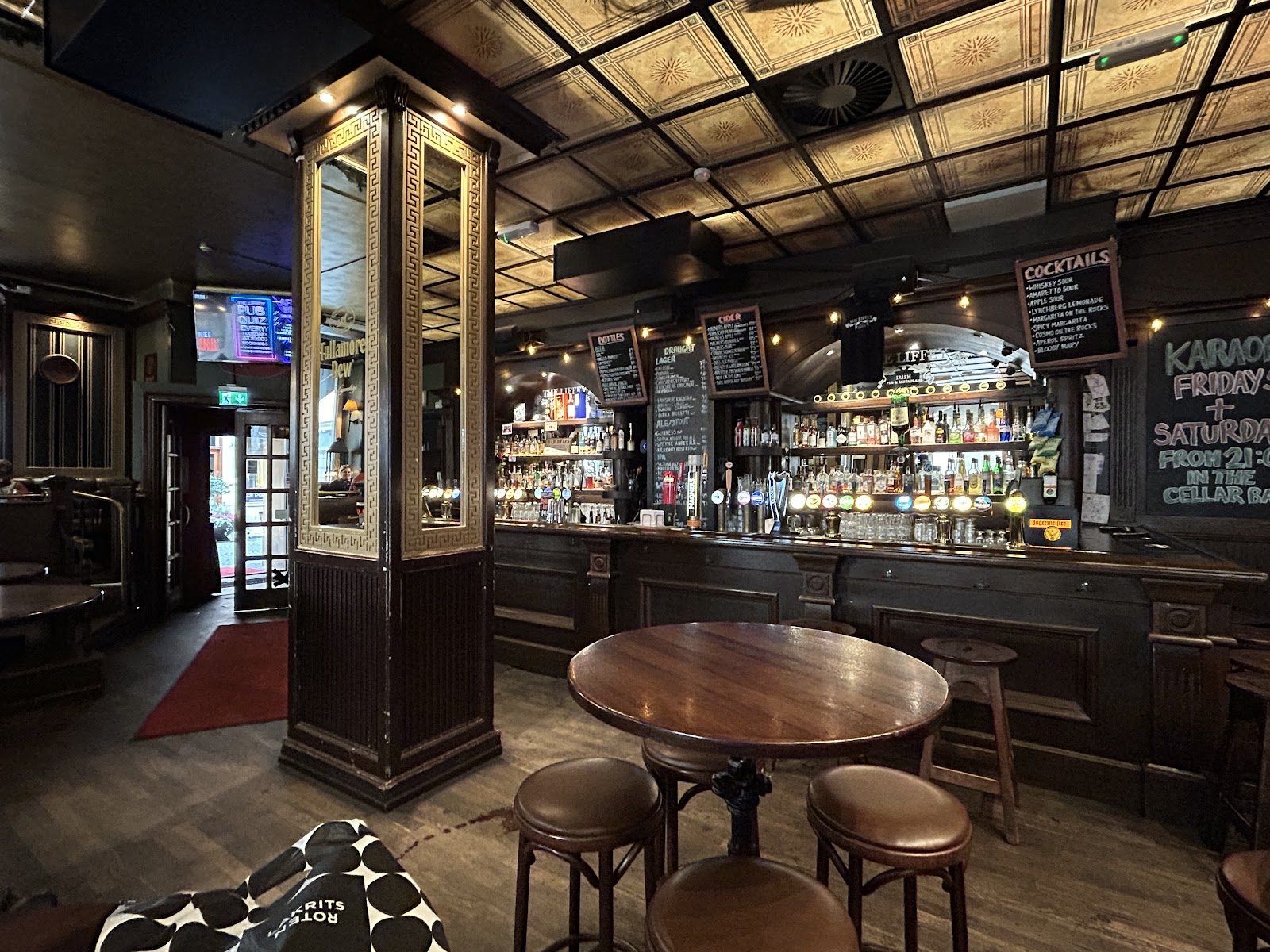 The Liffey Irish Pub Stockholm bar interior