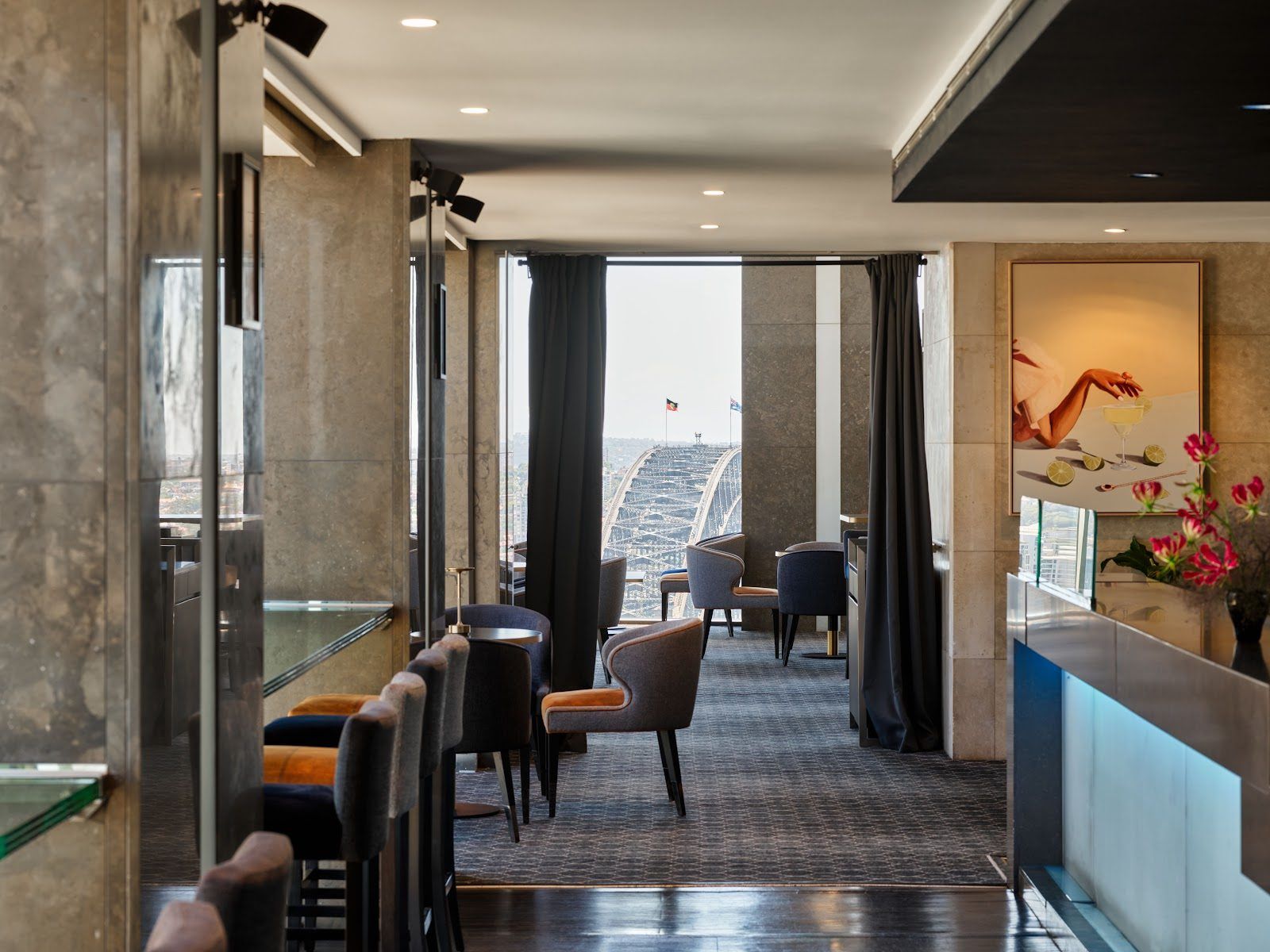 Blu Bar on 36 Sydney bar interior