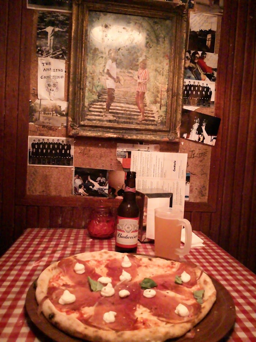 Frankie's Pizza cocktail at the bar